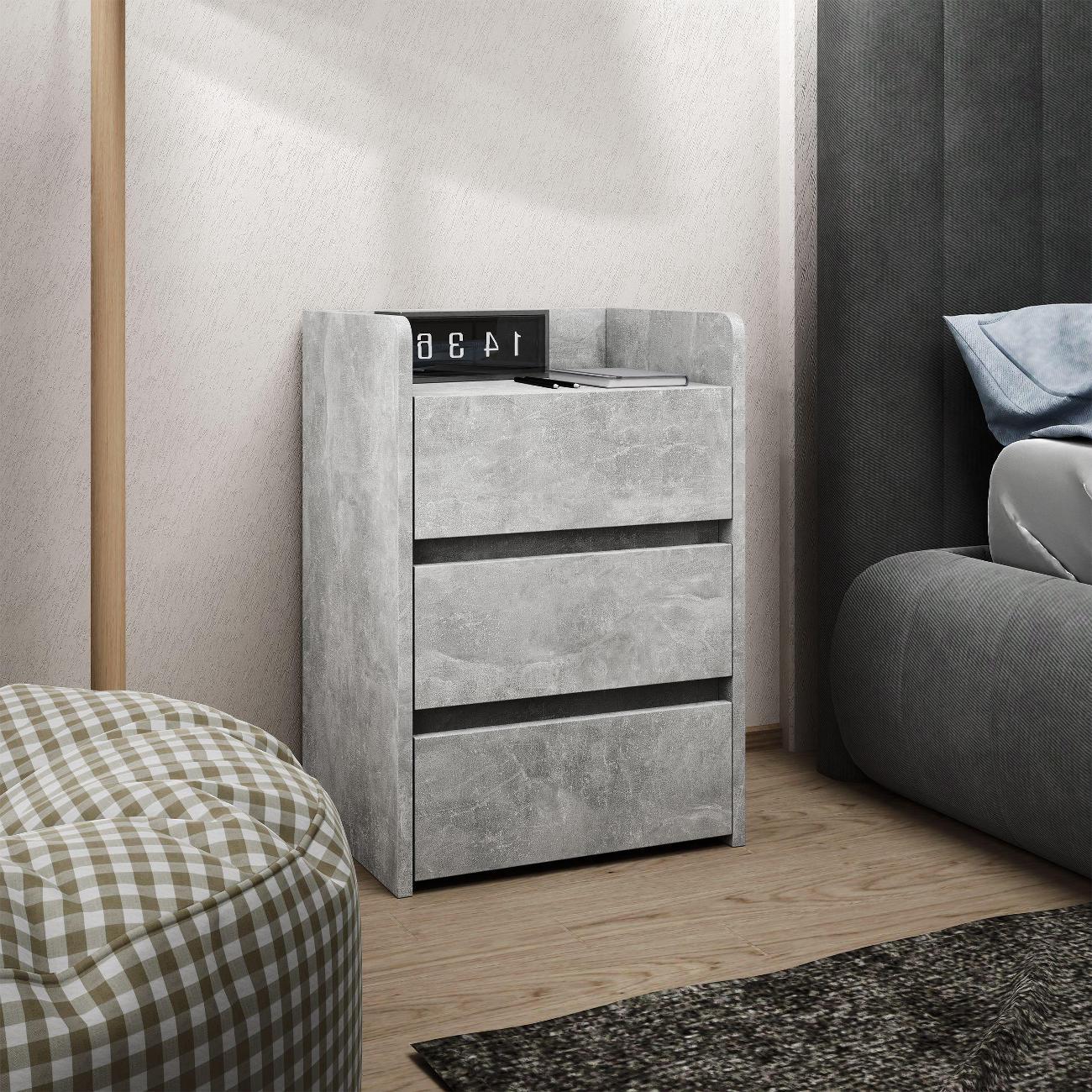 Тумба MFMaster Витто-154 Бетон