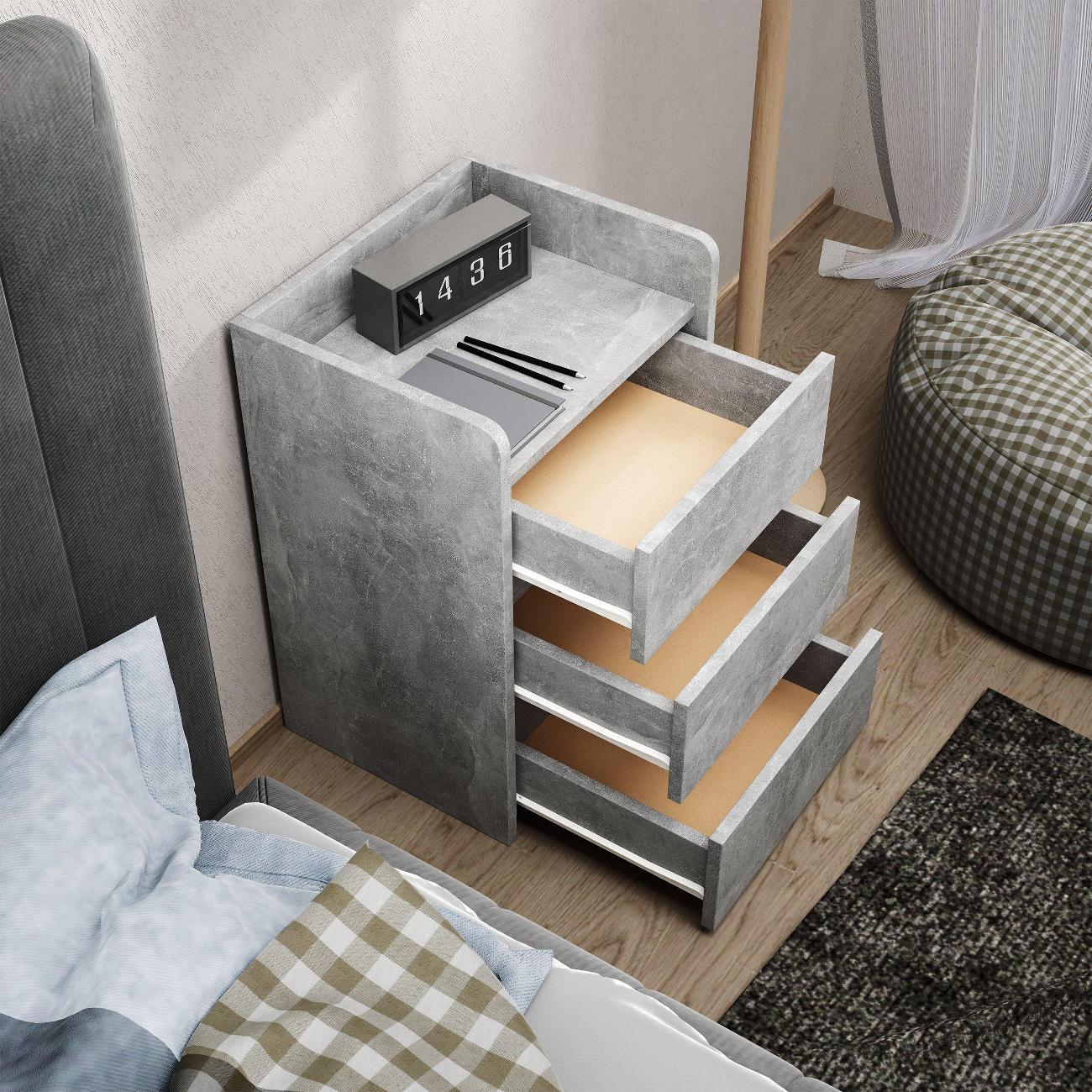 Тумба MFMaster Витто-154 Бетон