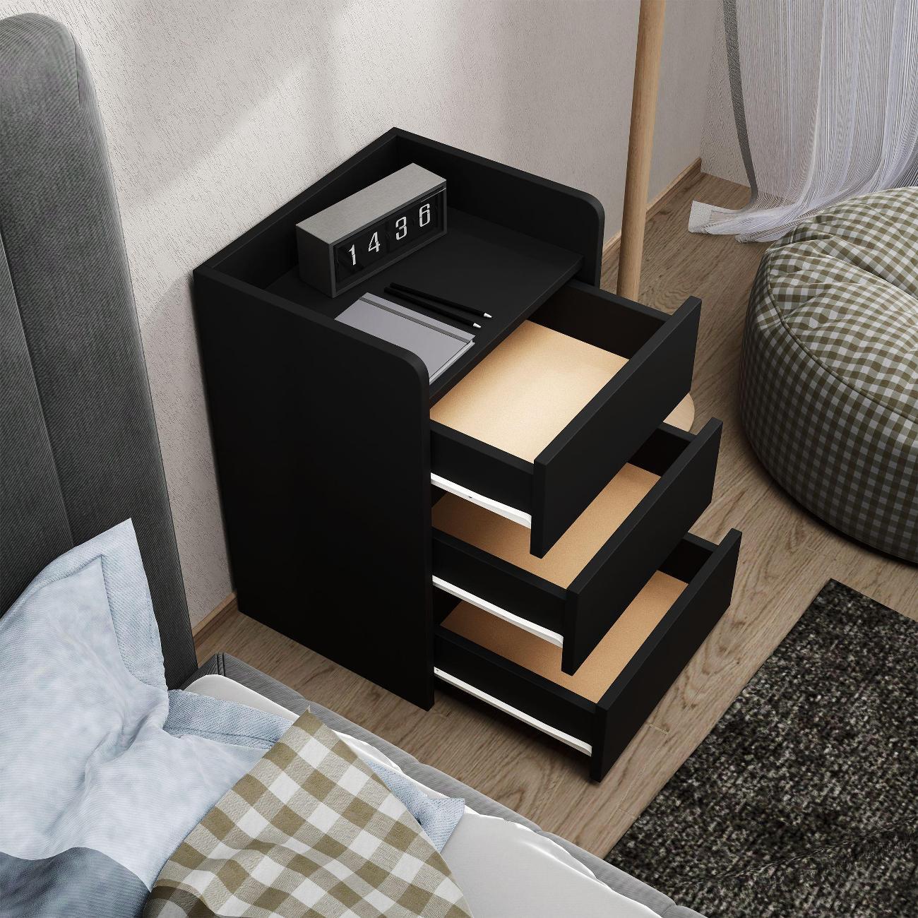 Тумба MFMaster Витто-154 чёрный