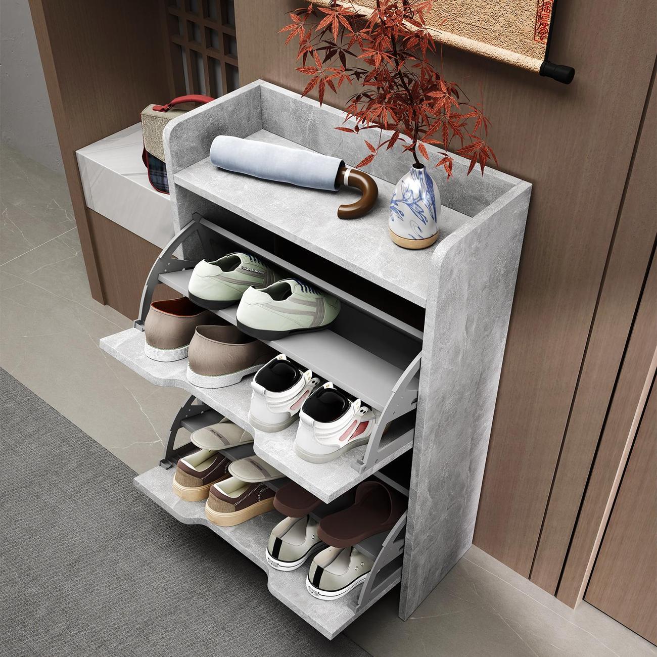 Обувница MFMaster Витто-173 бетон