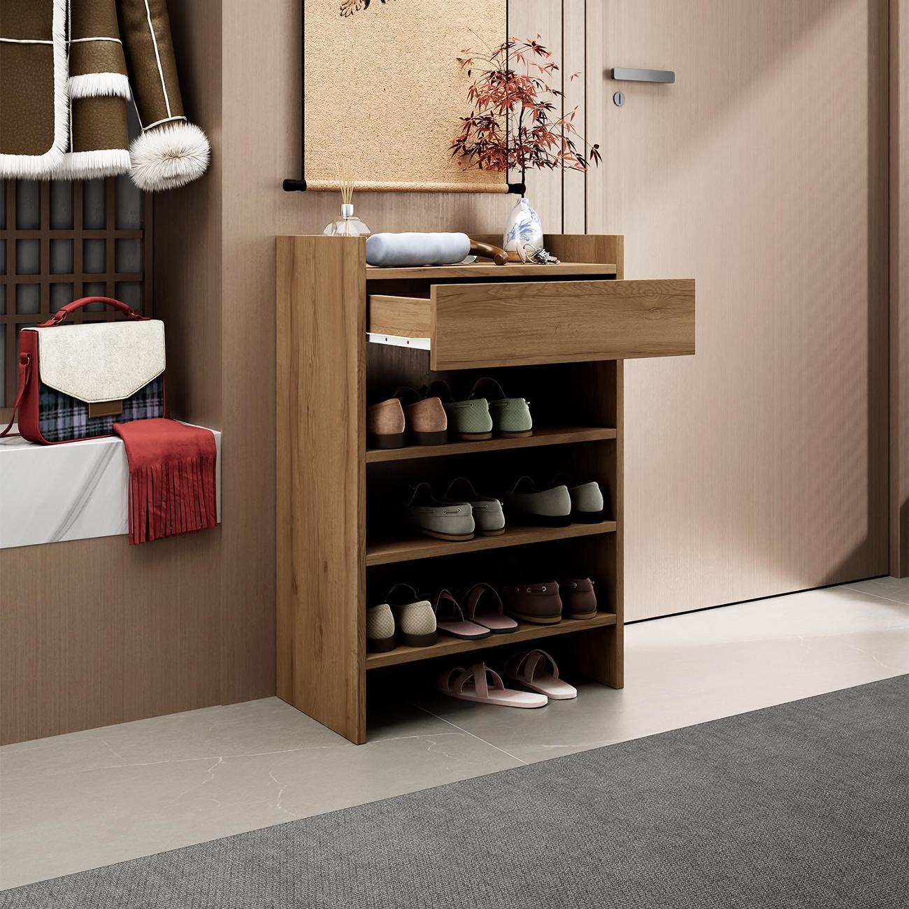 Обувница MFMaster Норта-705 дуб крафт золотой