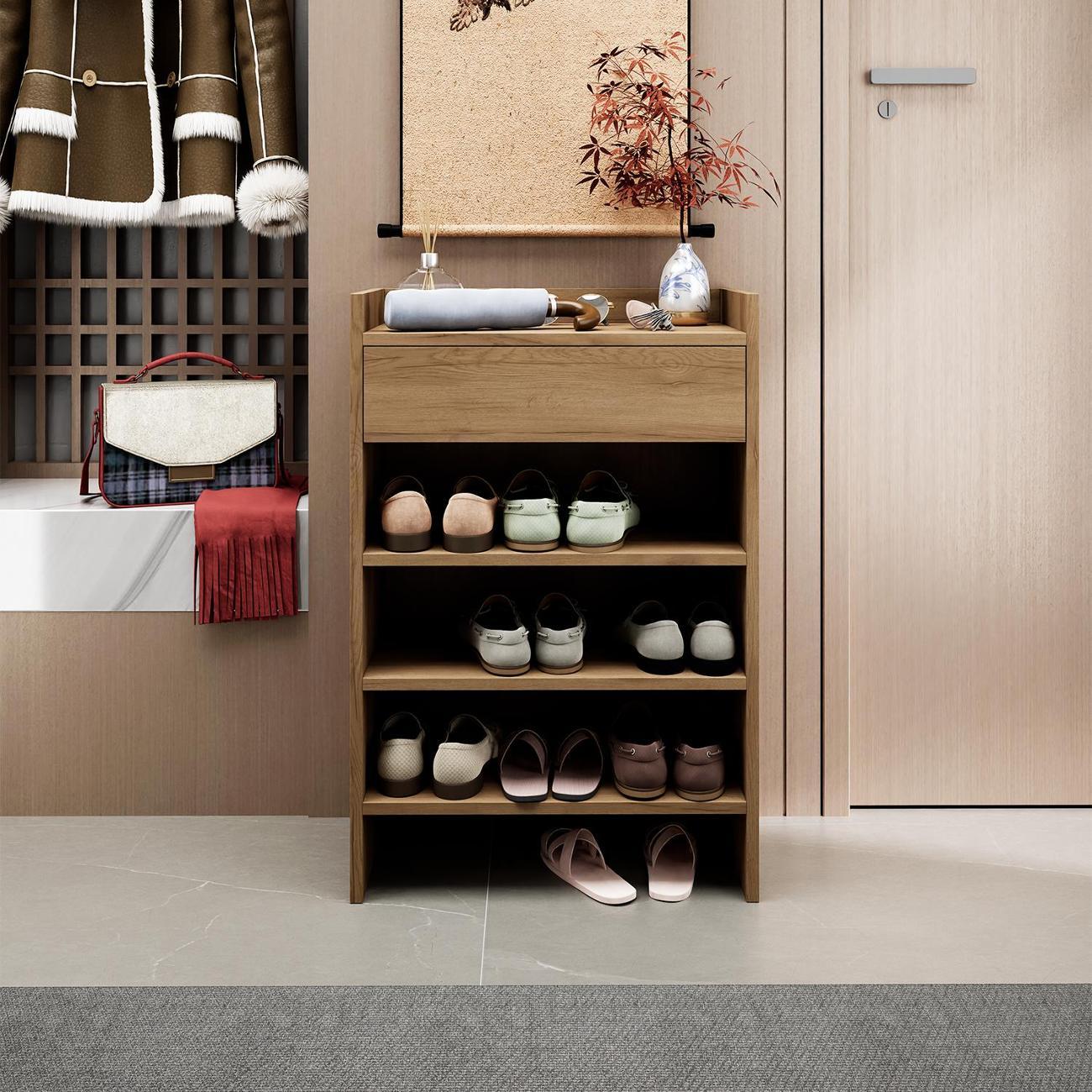 Обувница MFMaster Норта-705 дуб крафт золотой