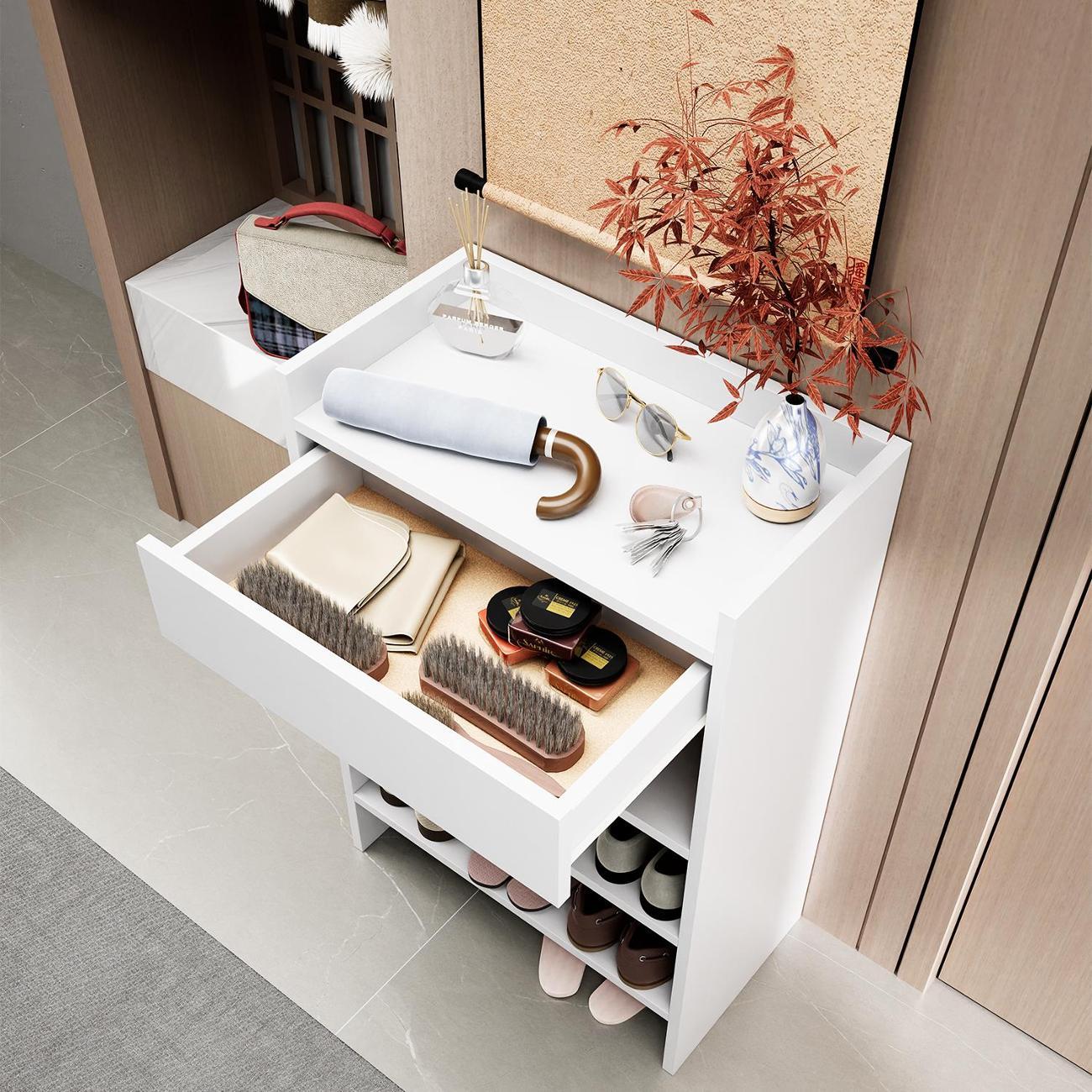 Обувница MFMaster Норта-705 белый