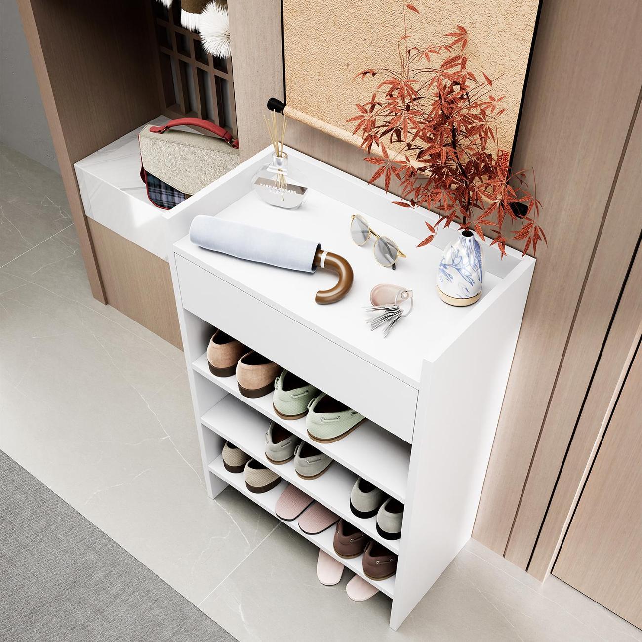 Обувница MFMaster Норта-705 белый