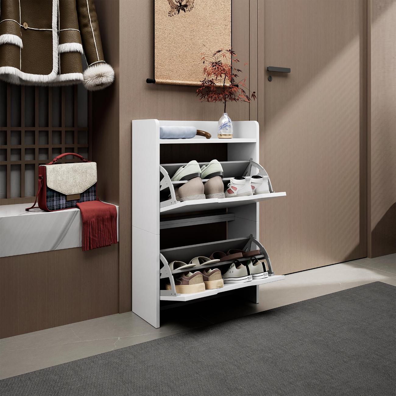 Обувница MFMaster Витто-173 белый