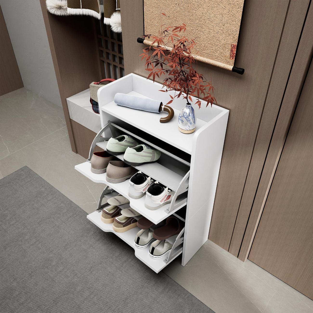 Обувница MFMaster Витто-173 белый