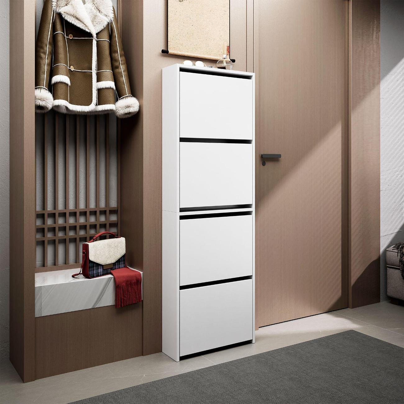 Обувница MFMaster Витто-729 белый