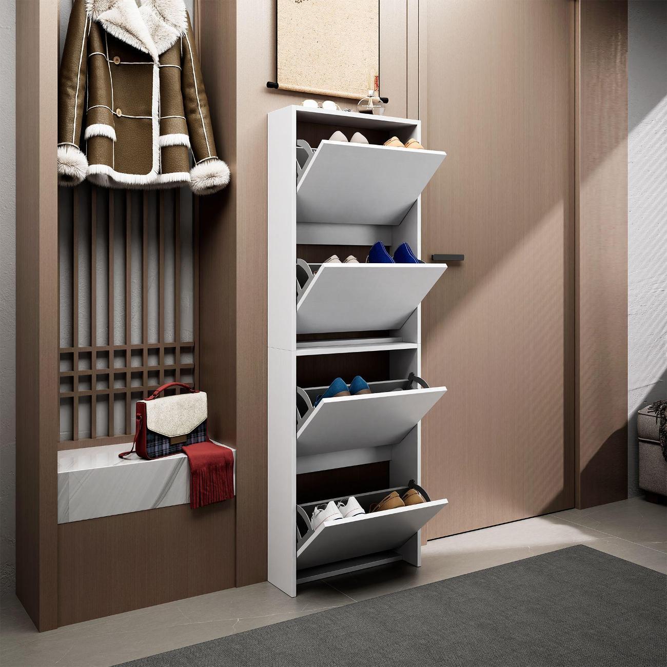 Обувница MFMaster Витто-729 белый