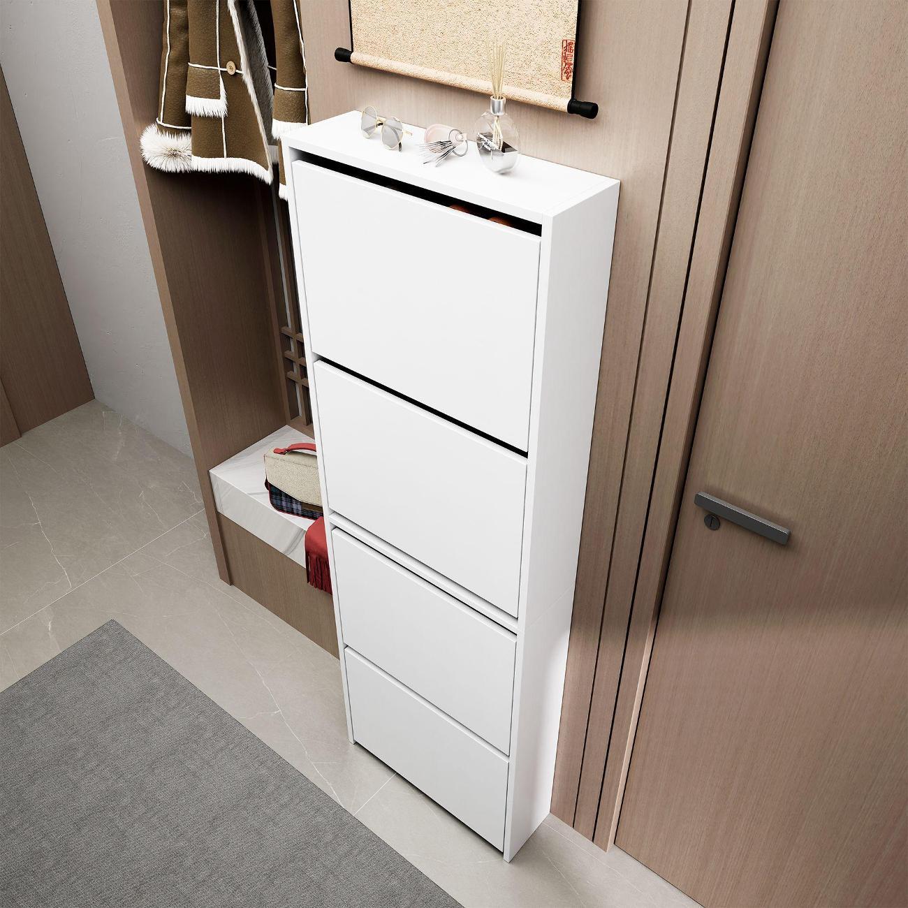 Обувница MFMaster Витто-729 белый