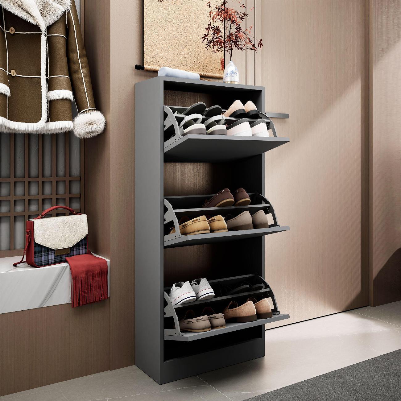 Обувница MFMaster Уно-754 оникс