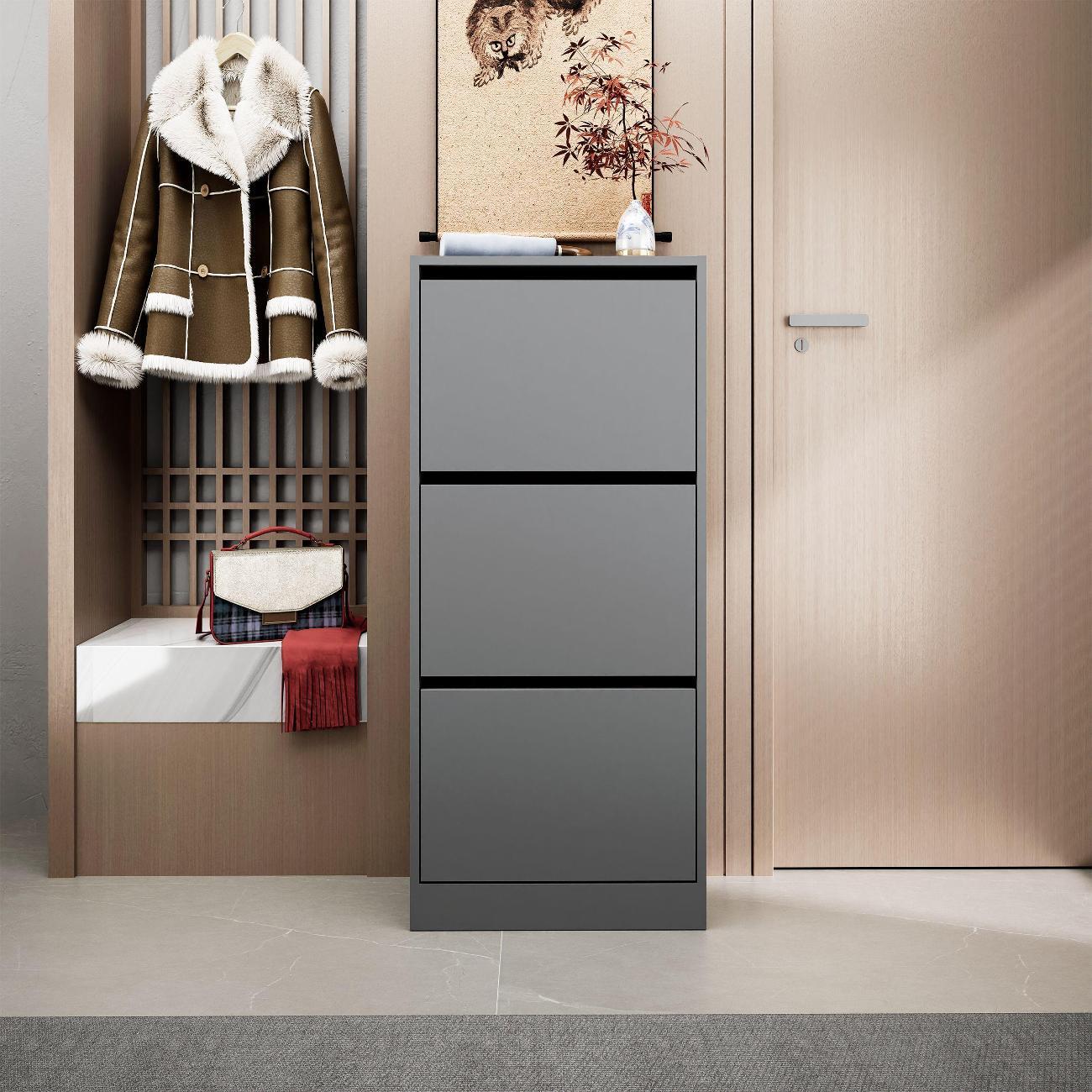 Обувница MFMaster Уно-754 оникс