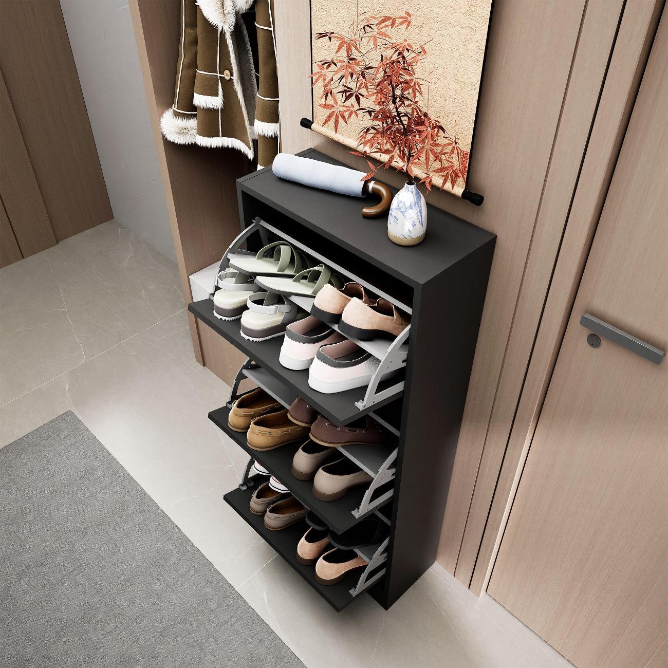 Обувница MFMaster Уно-754 чёрный