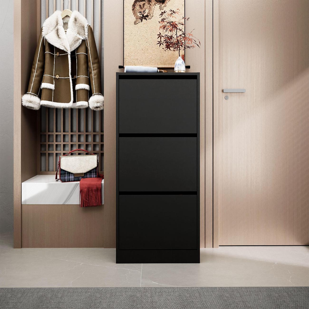 Обувница MFMaster Уно-754 чёрный