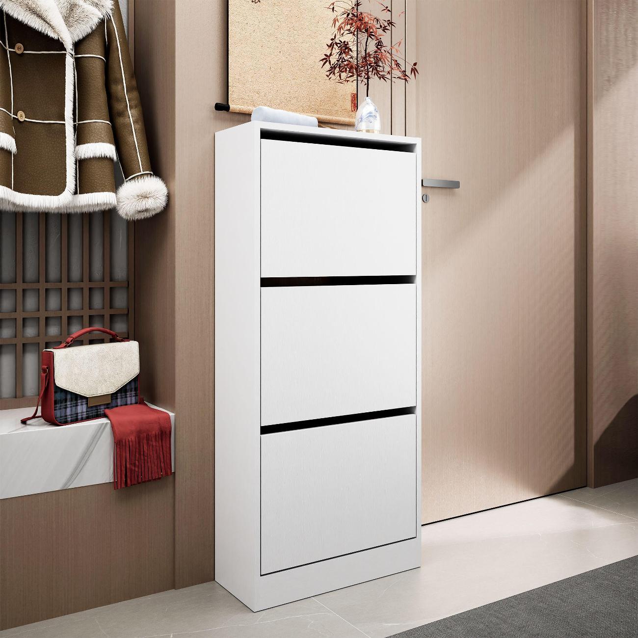 Обувница MFMaster Уно-754 белый