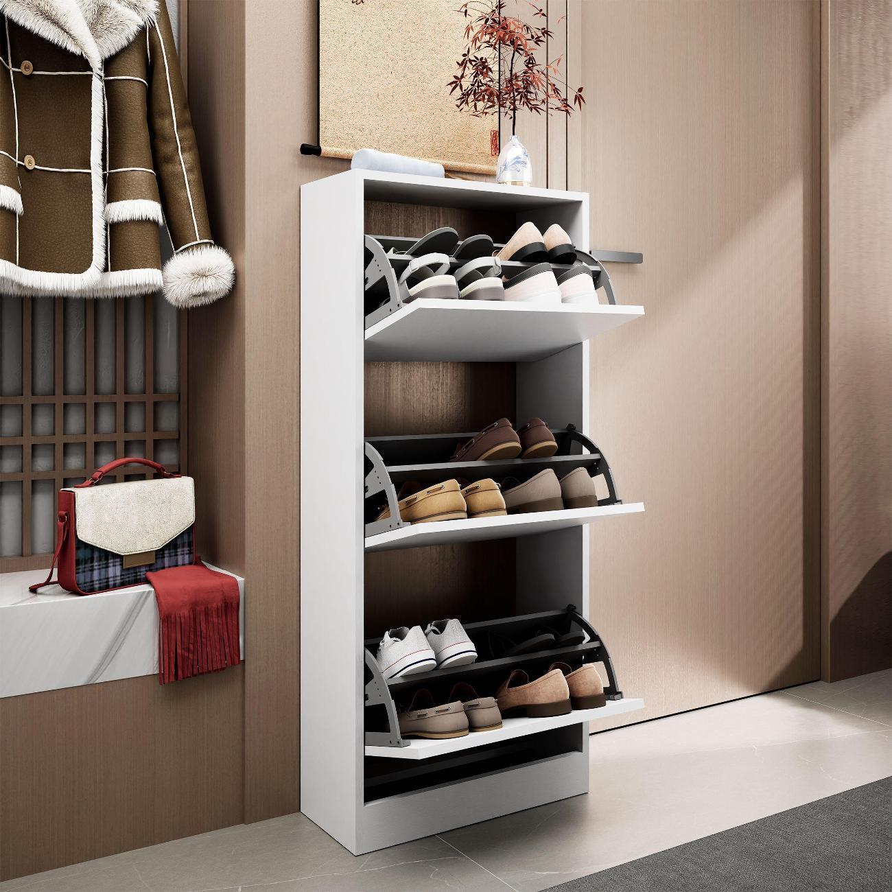 Обувница MFMaster Уно-754 белый