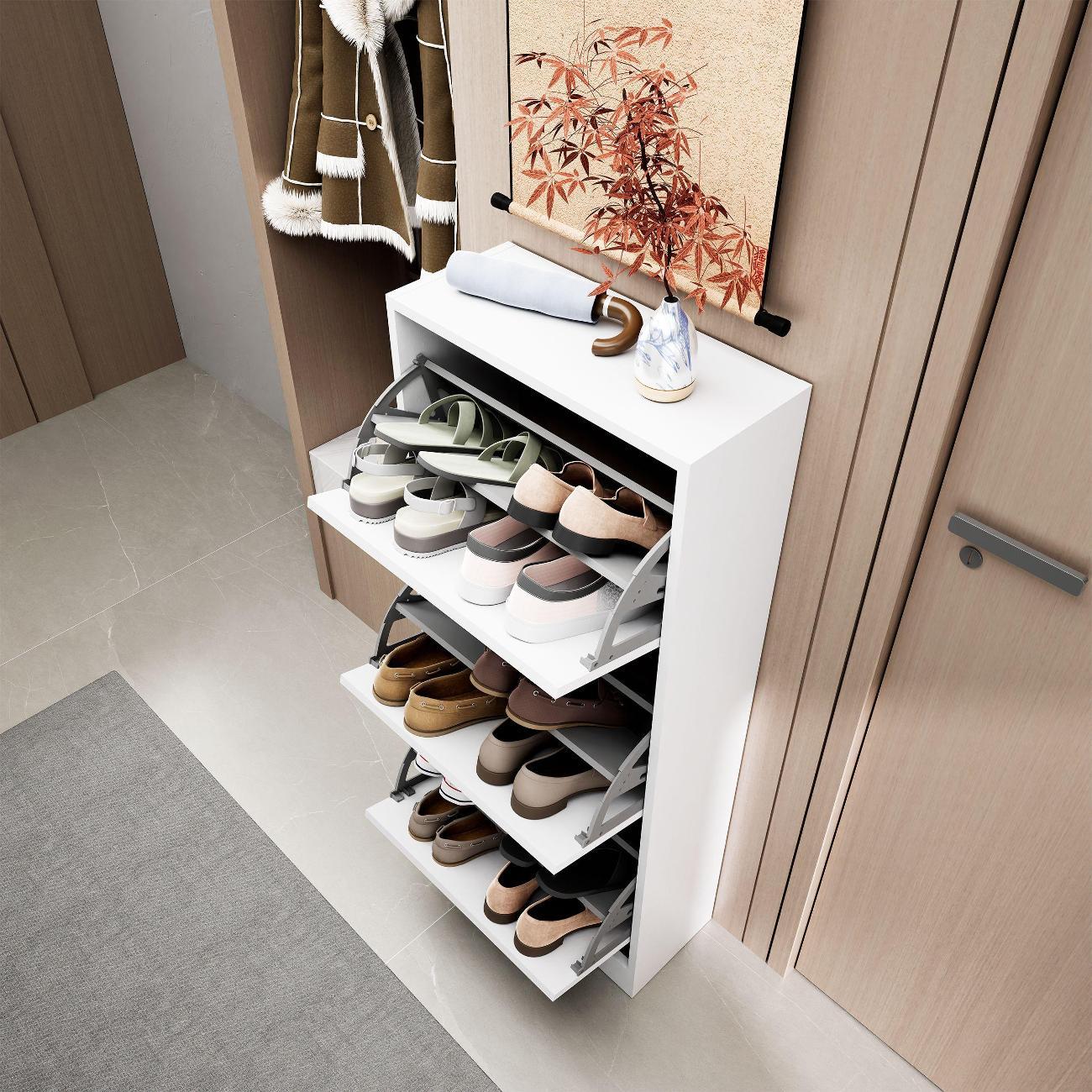 Обувница MFMaster Уно-754 белый