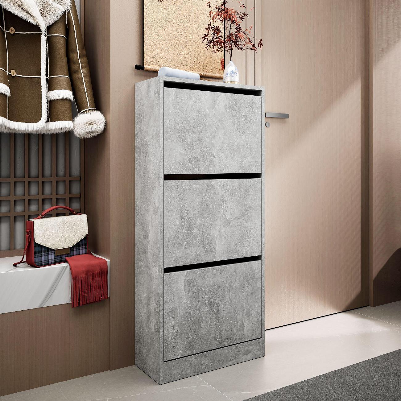 Обувница MFMaster Уно-754 бетон