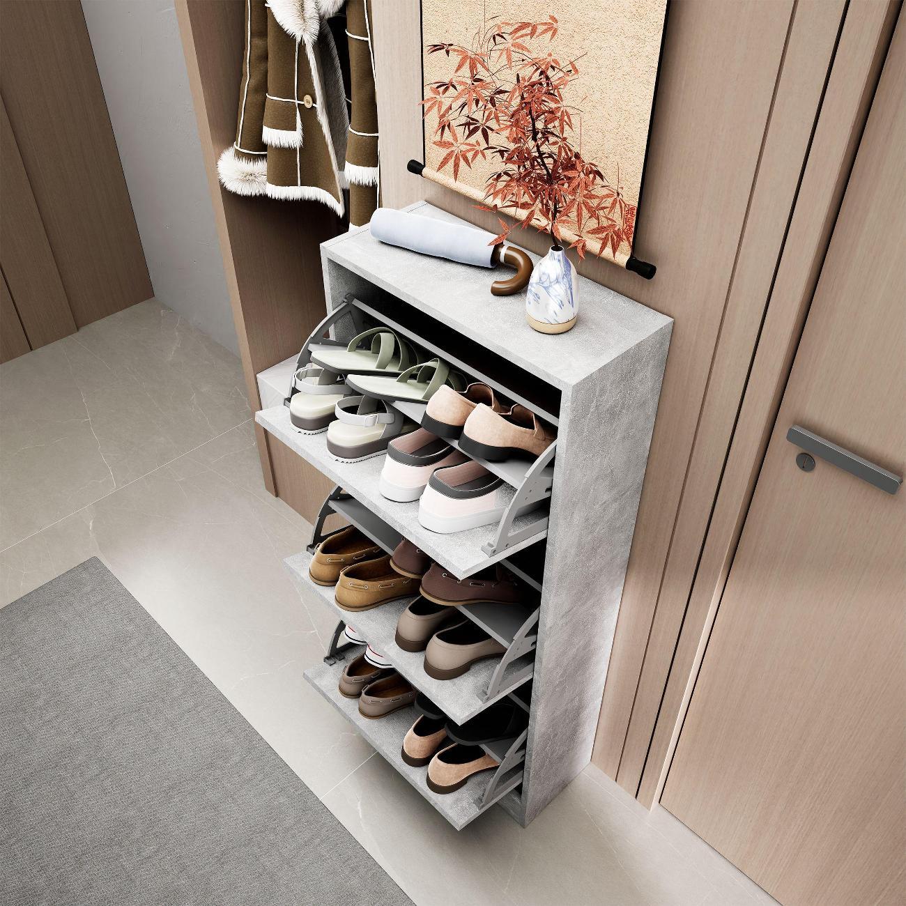 Обувница MFMaster Уно-754 бетон