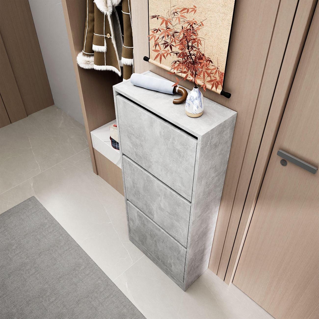 Обувница MFMaster Уно-754 бетон