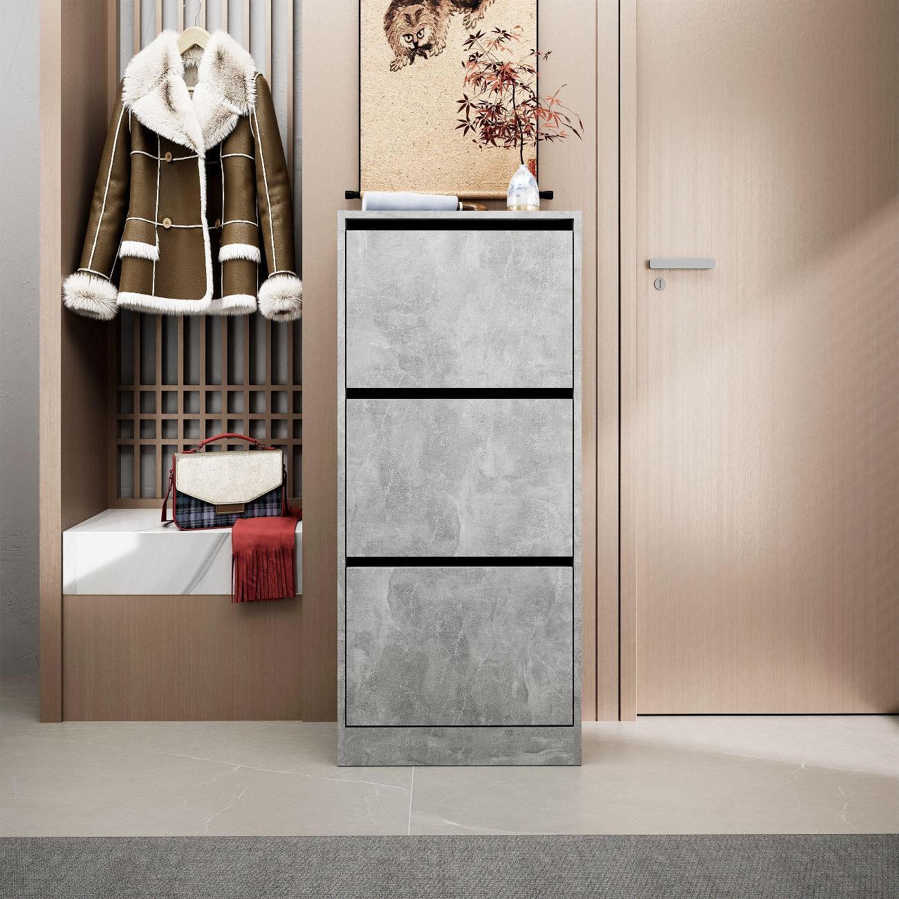 Обувница MFMaster Уно-754 бетон