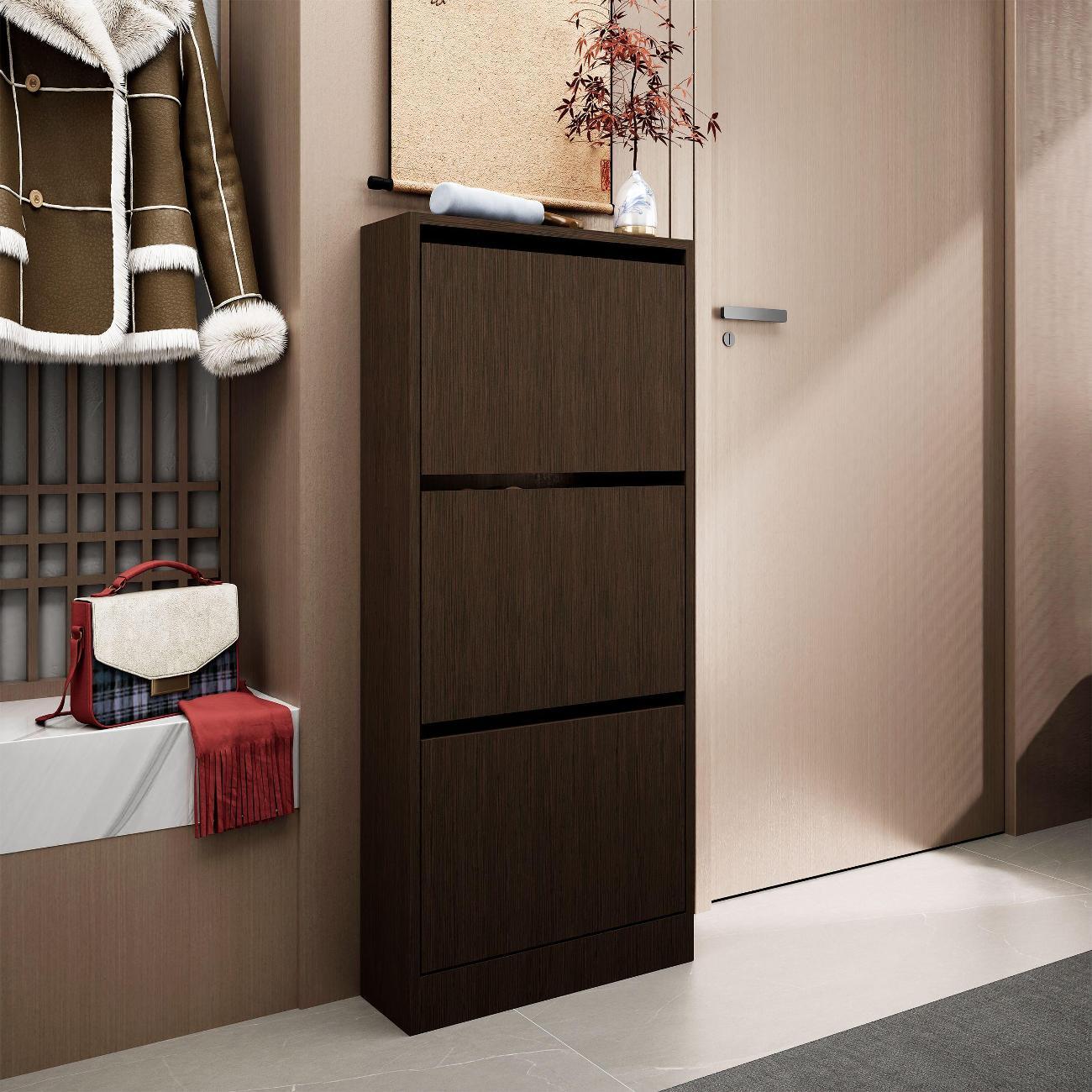 Обувница MFMaster узкая Уно-754-У венге