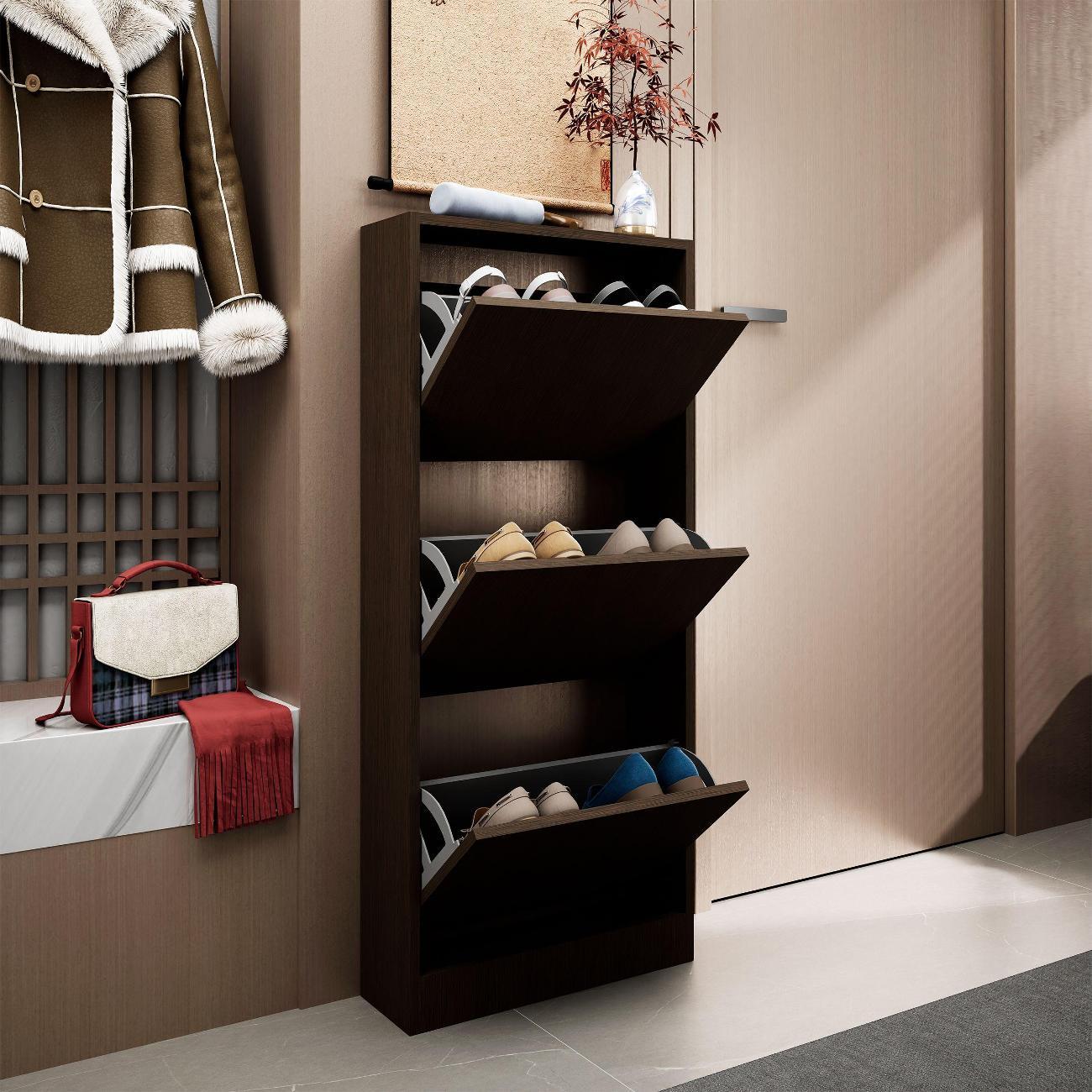 Обувница MFMaster узкая Уно-754-У венге