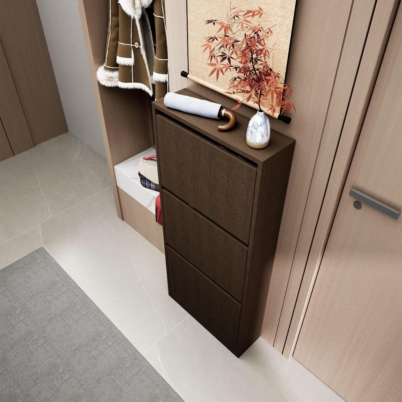 Обувница MFMaster узкая Уно-754-У венге