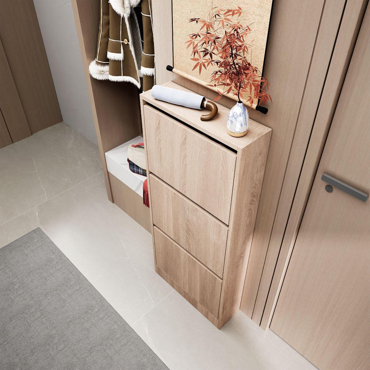 Обувница MFMaster узкая Уно-754-У дуб сонома