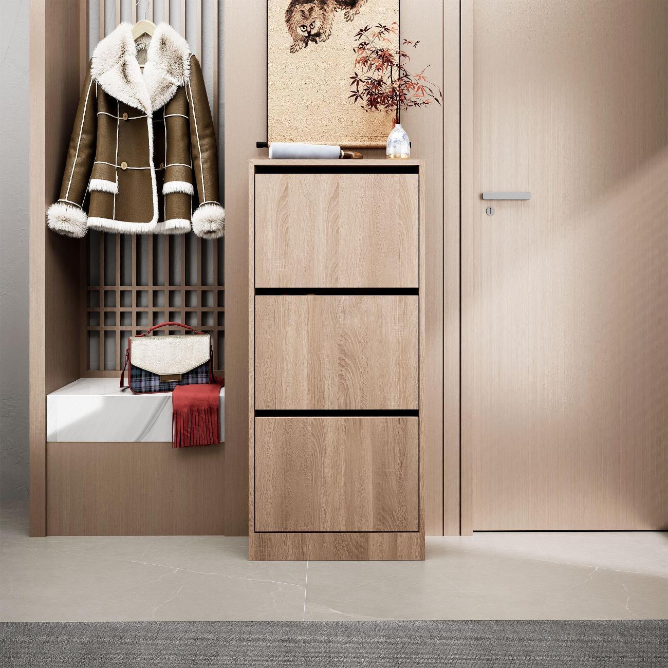 Обувница MFMaster узкая Уно-754-У дуб сонома