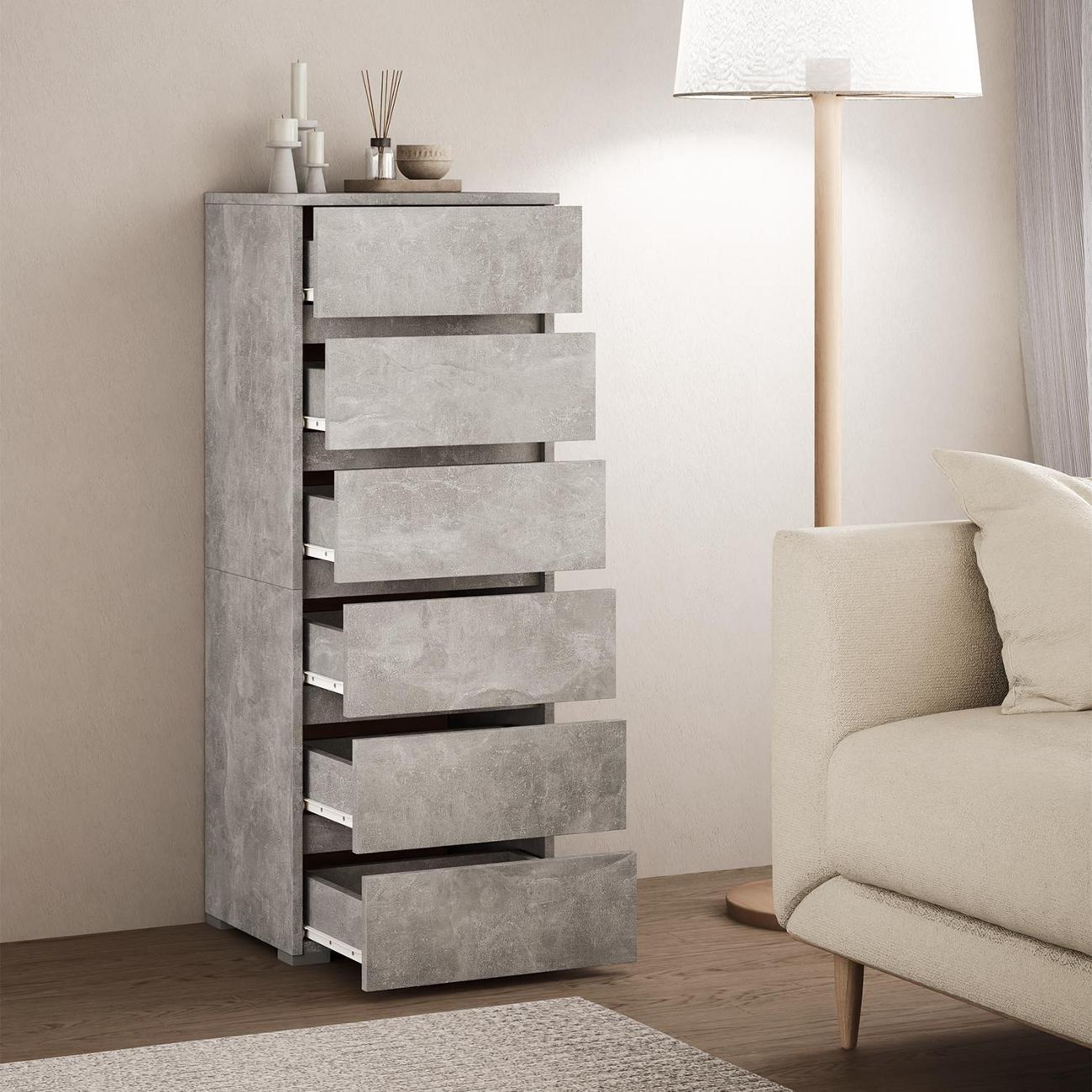 Комод MFMaster Витто-753 бетон