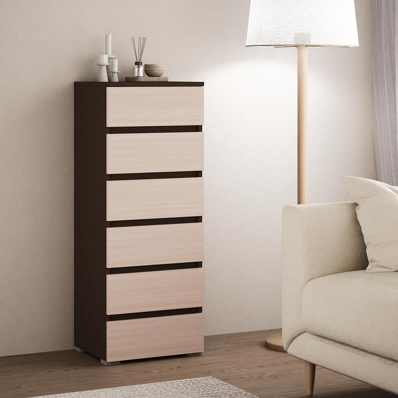 Комод MFMaster Витто-753 венге-дуб молочный