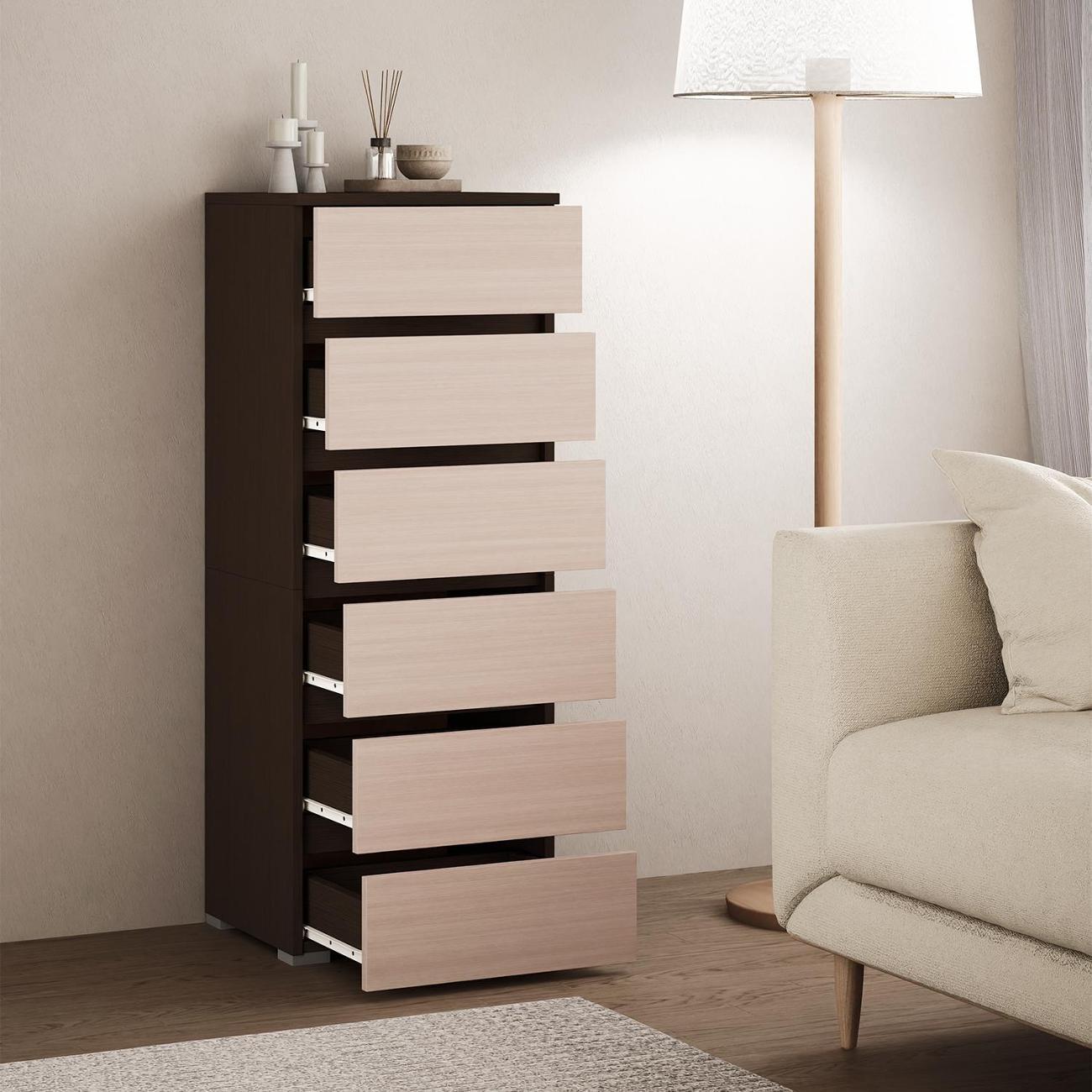 Комод MFMaster Витто-753 венге-дуб молочный