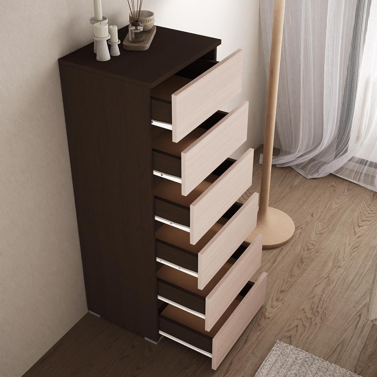 Комод MFMaster Витто-753 венге-дуб молочный