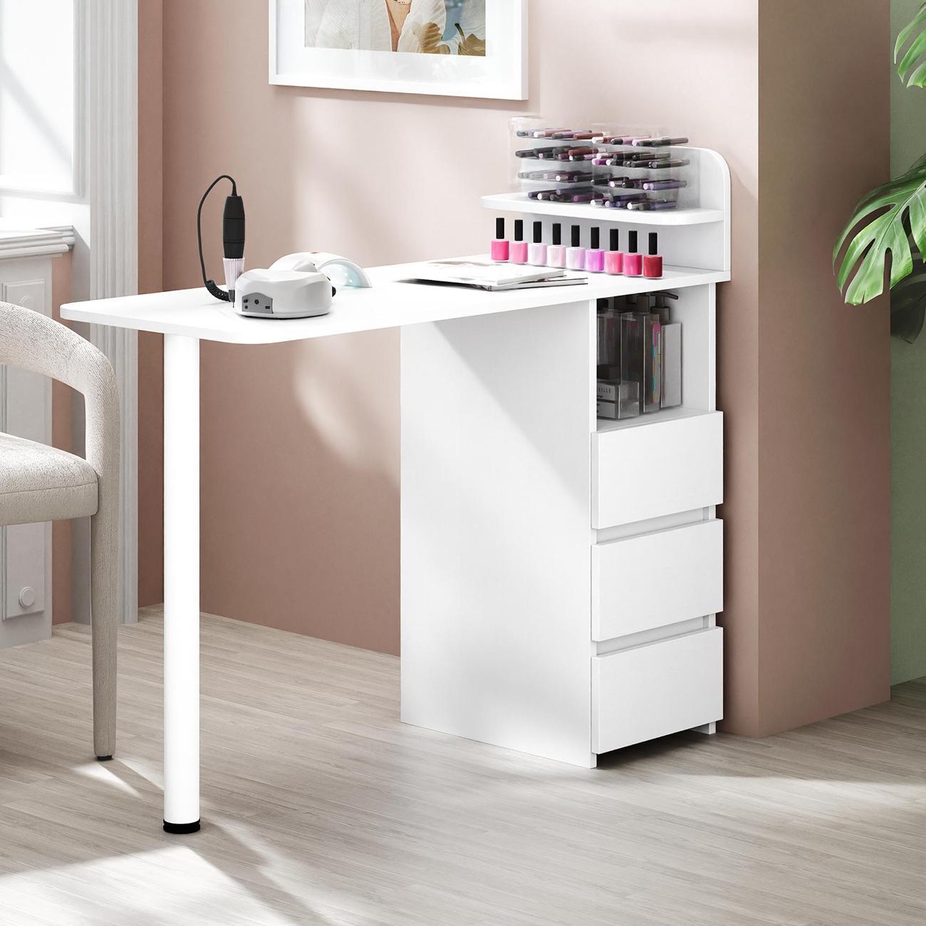 Столик туалетный MFMaster Риано-14 белый