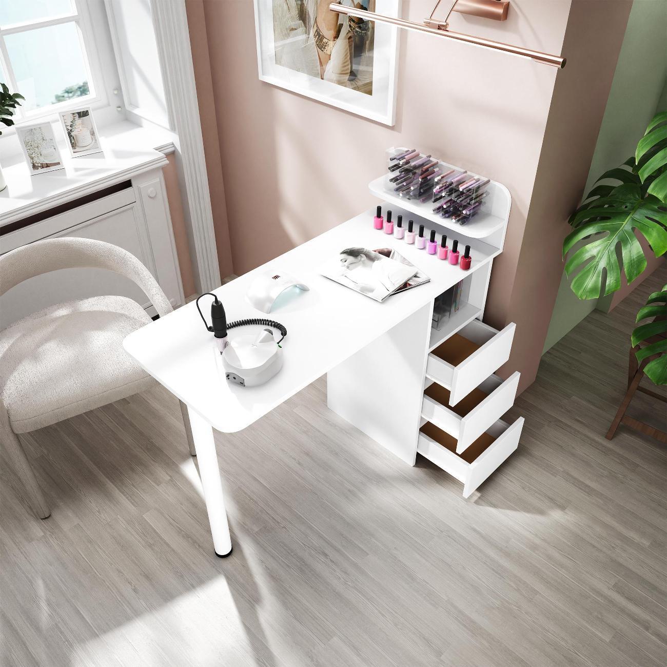 Столик туалетный MFMaster Риано-14 белый