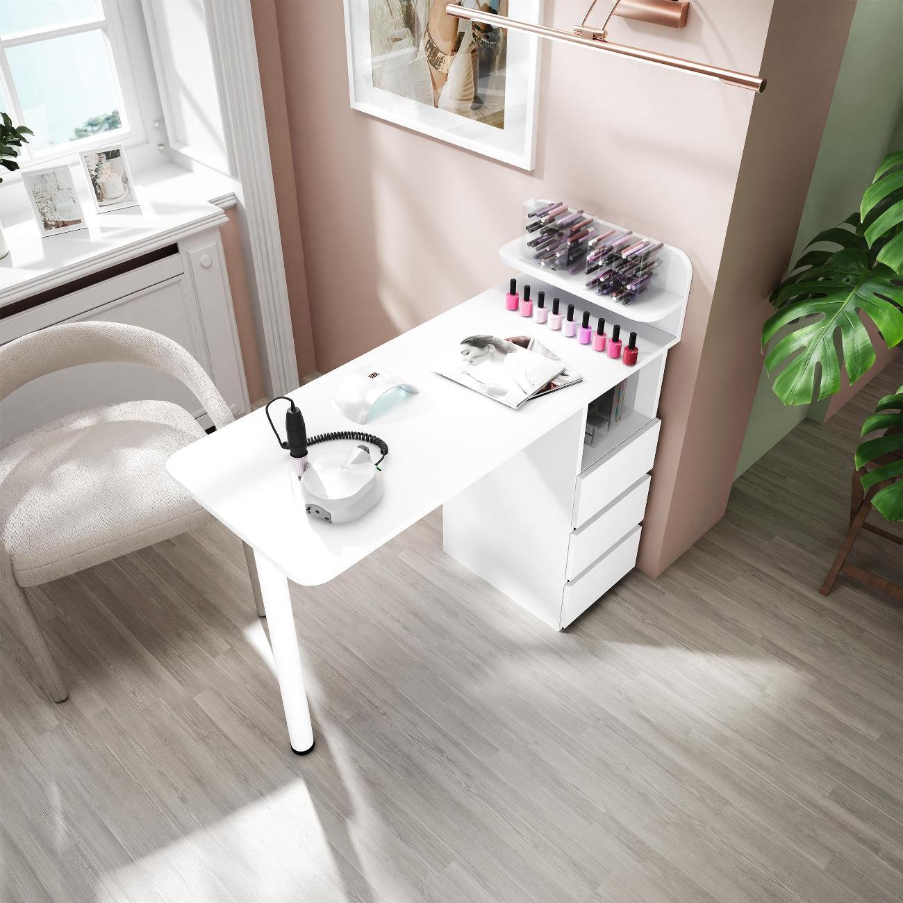 Столик туалетный MFMaster Риано-14 белый