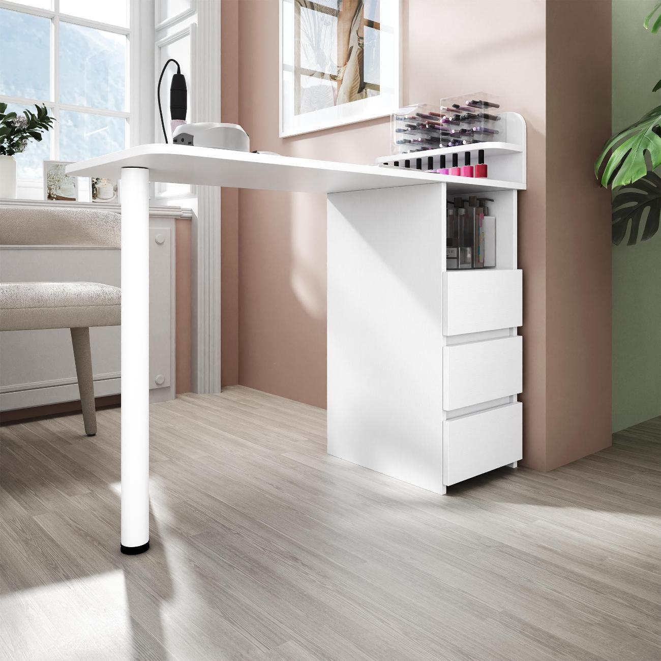 Столик туалетный MFMaster Риано-14 белый