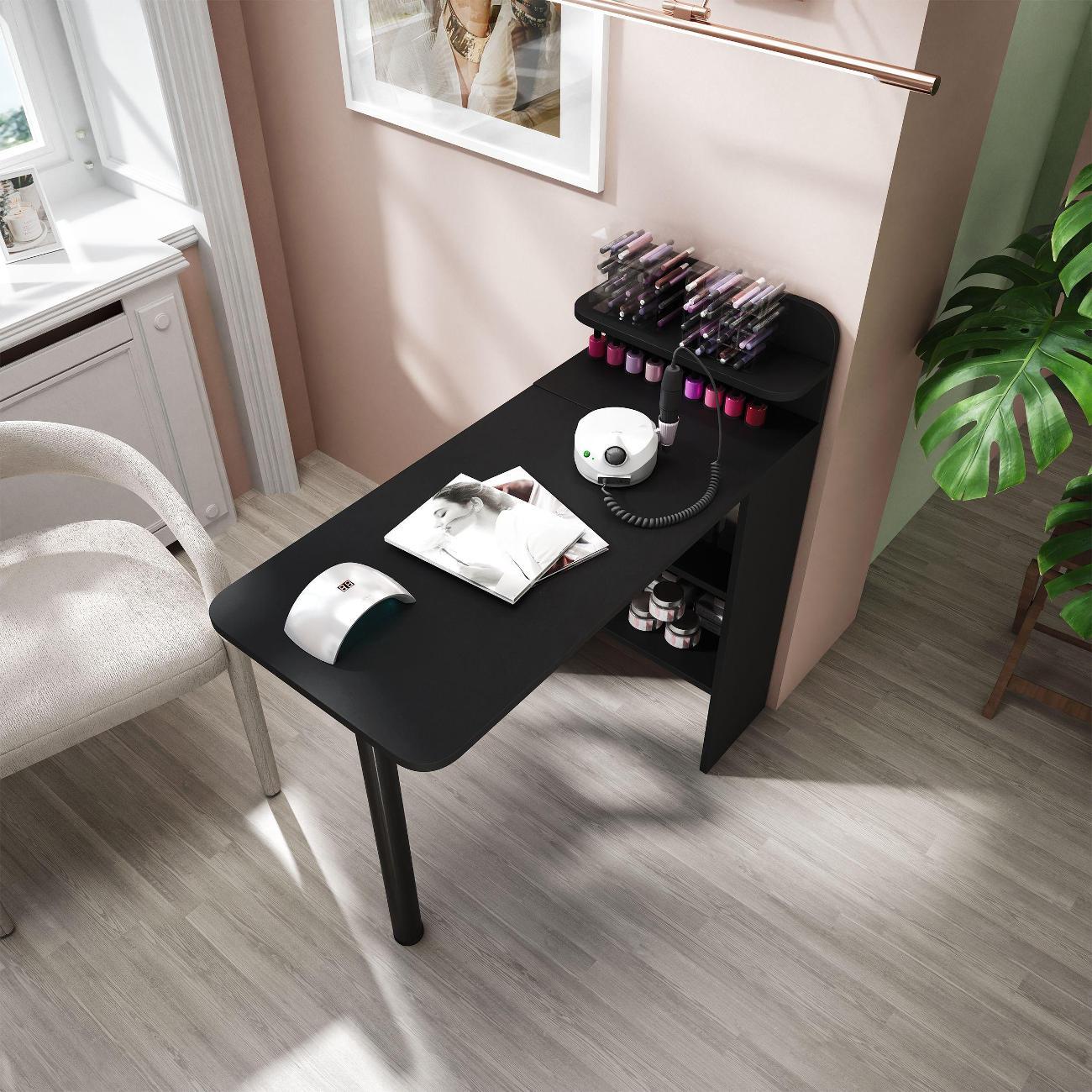 Столик туалетный MFMaster Риано-709 чёрный