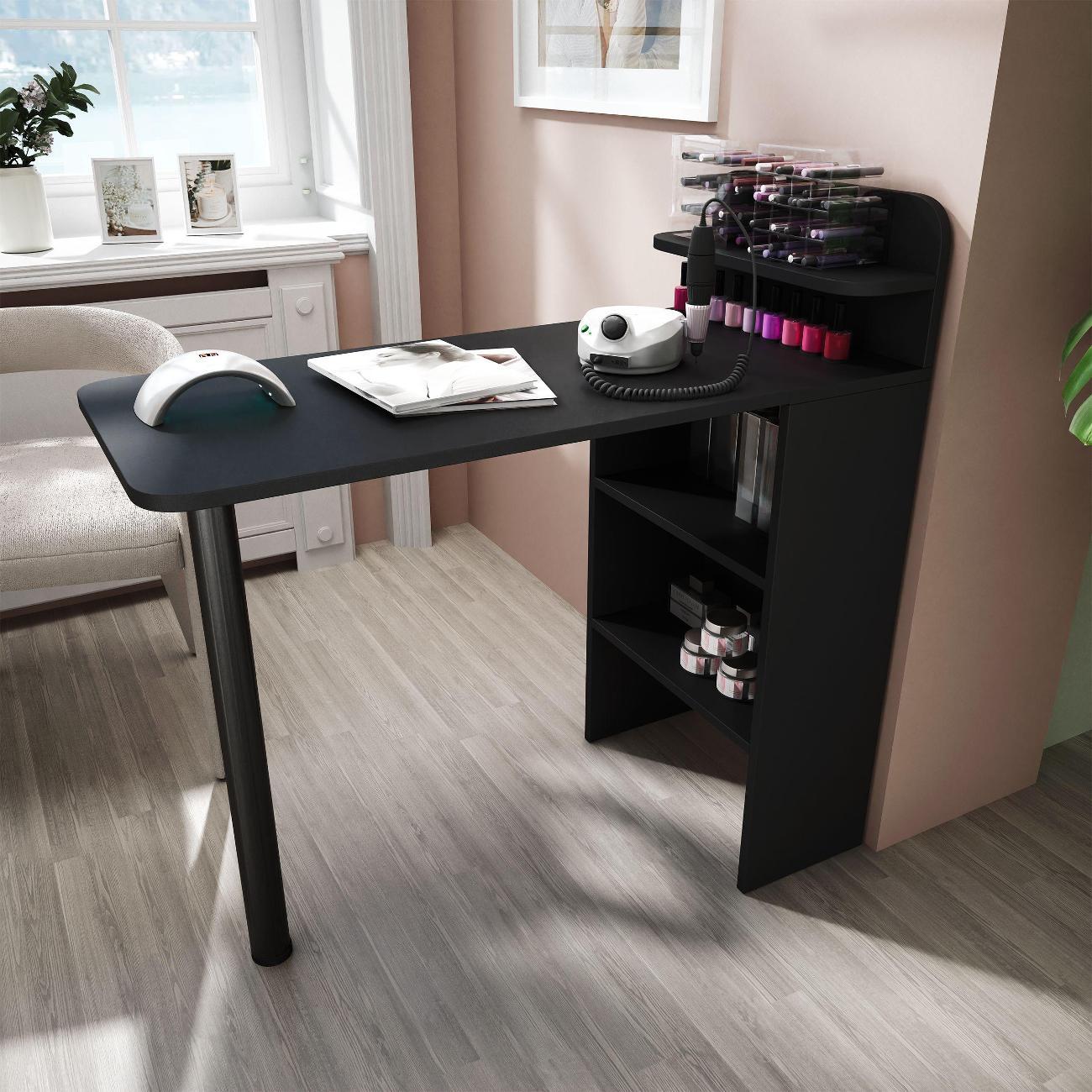 Столик туалетный MFMaster Риано-709 чёрный