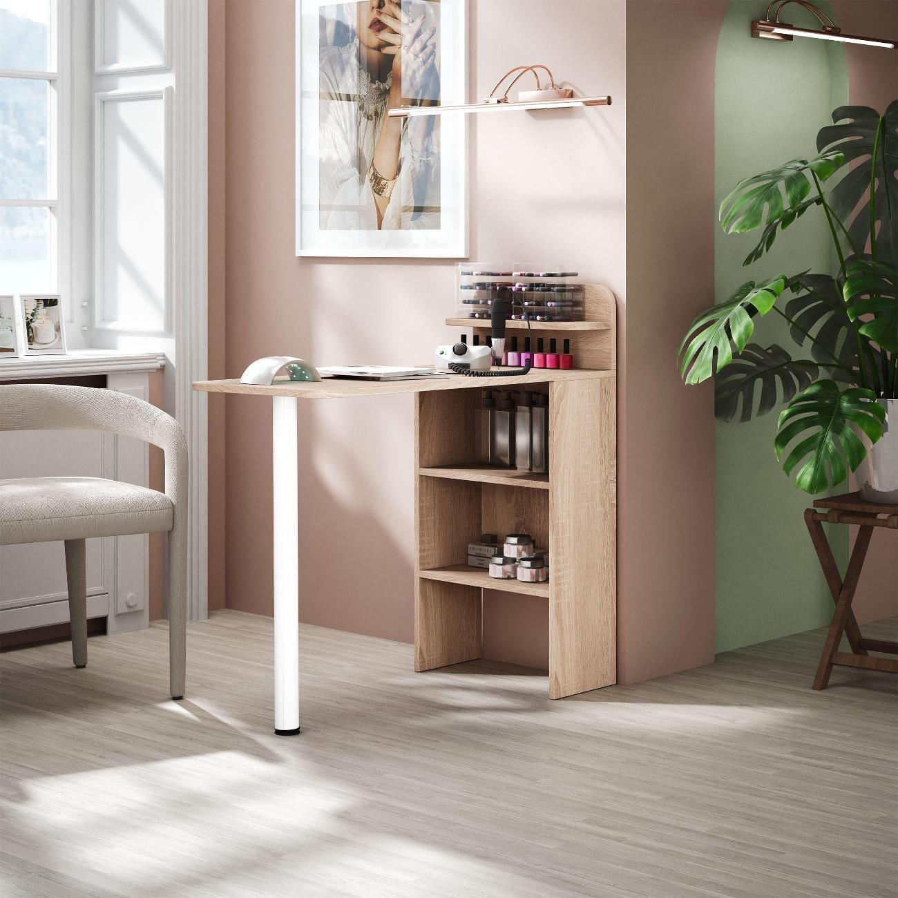 Столик туалетный MFMaster Риано-709 дуб сонома