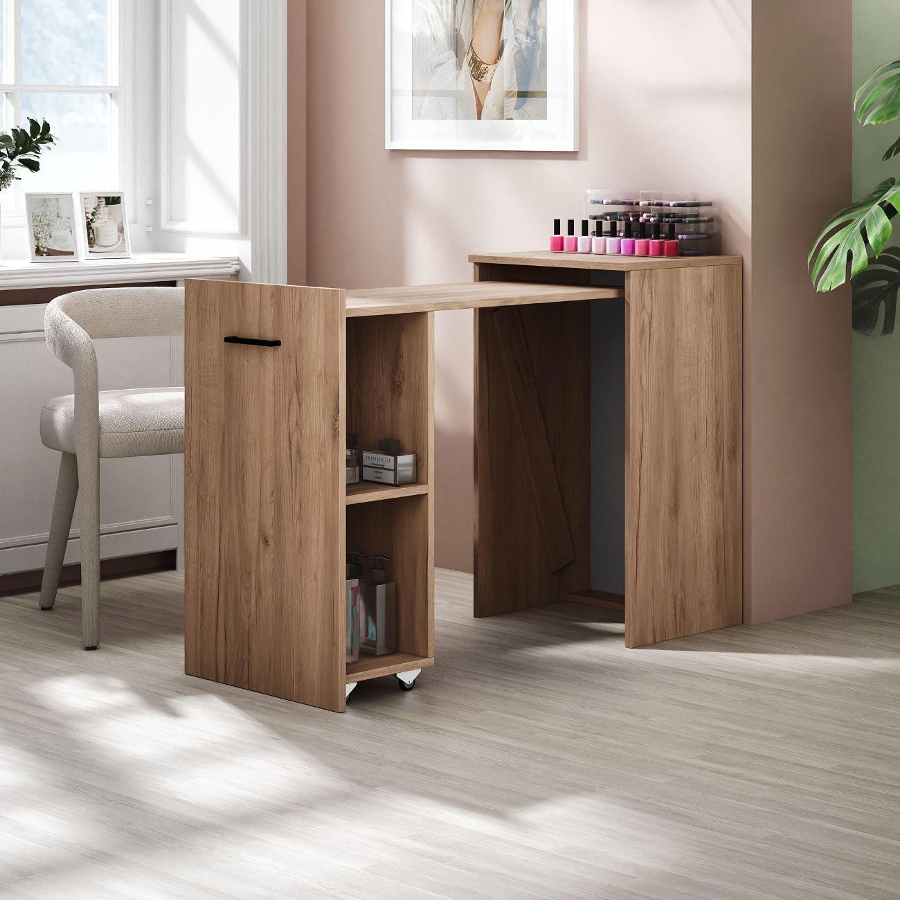 Столик туалетный MFMaster Витто-301 дуб крафт табак