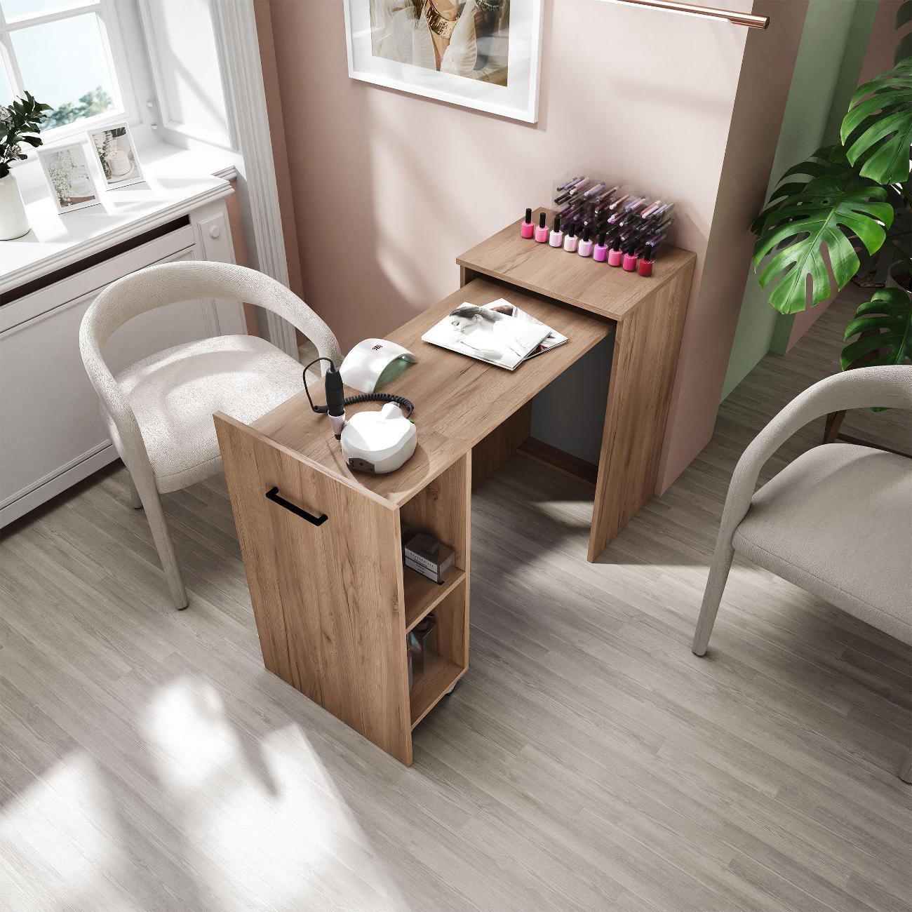 Столик туалетный MFMaster Витто-301 дуб крафт табак