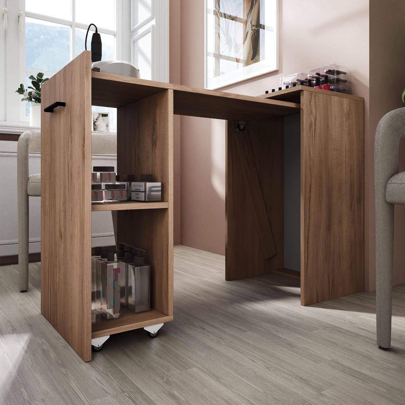 Столик туалетный MFMaster Витто-301 дуб крафт табак