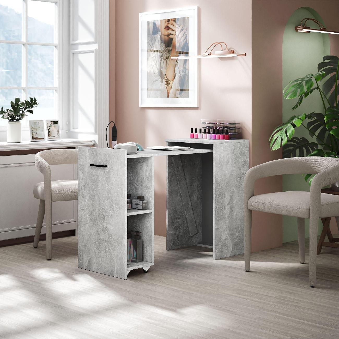 Столик туалетный MFMaster Витто-301 Бетон