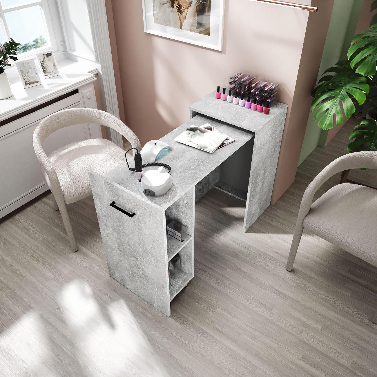 Столик туалетный MFMaster Витто-301 Бетон