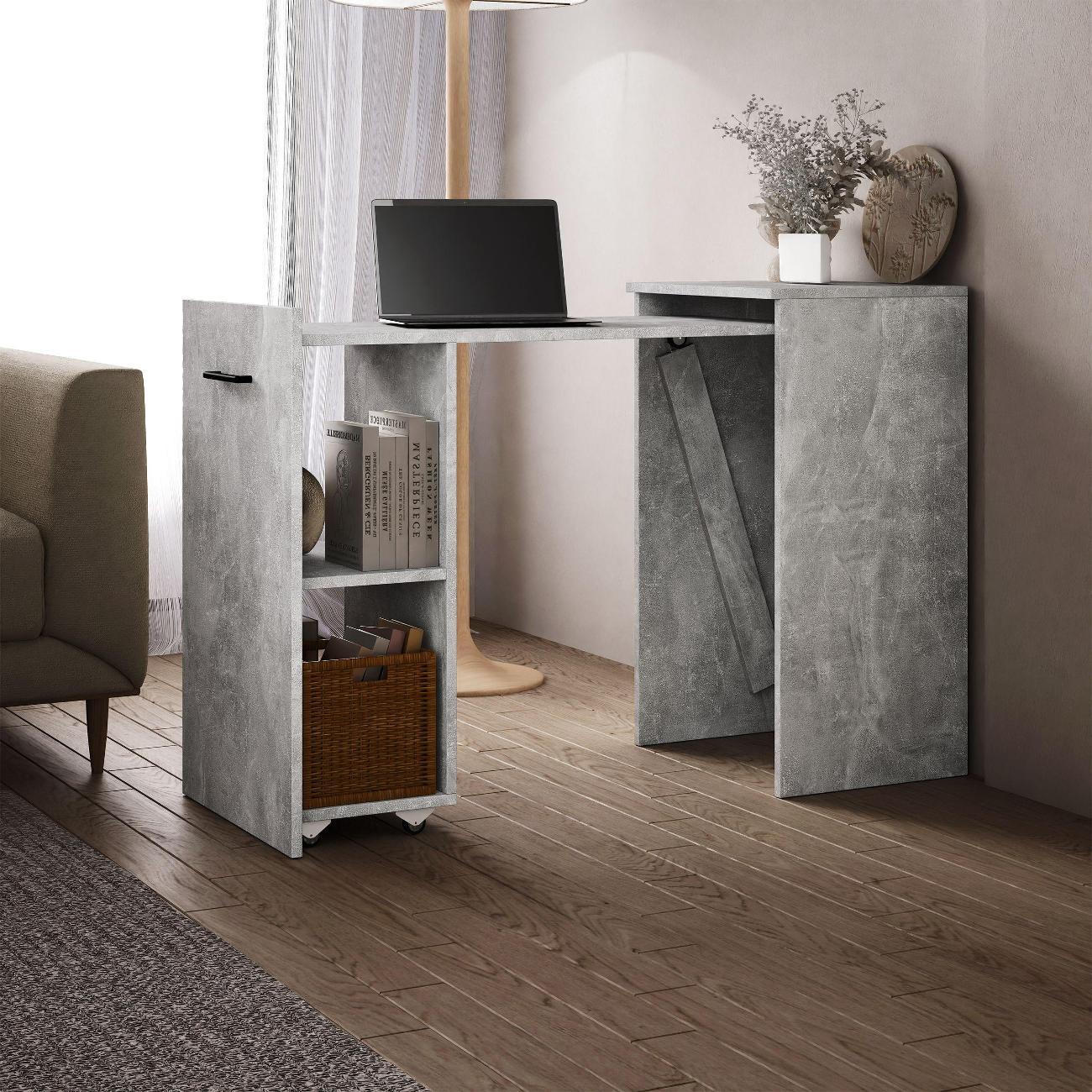 Столик туалетный MFMaster Витто-300 Бетон