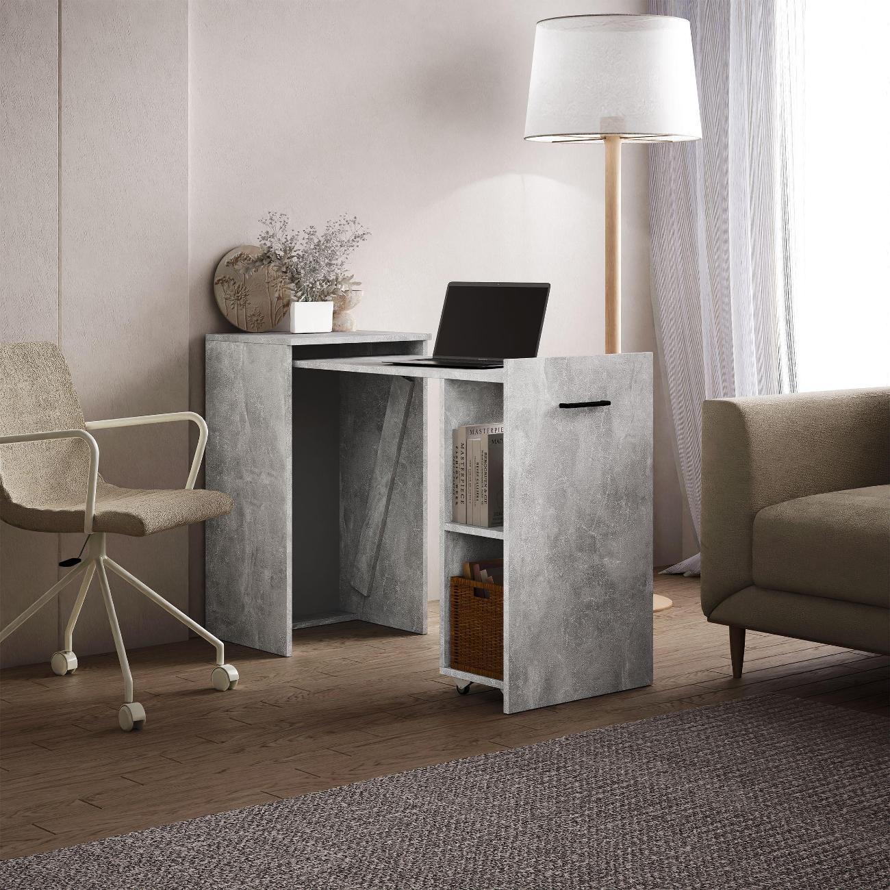 Столик туалетный MFMaster Витто-300 Бетон