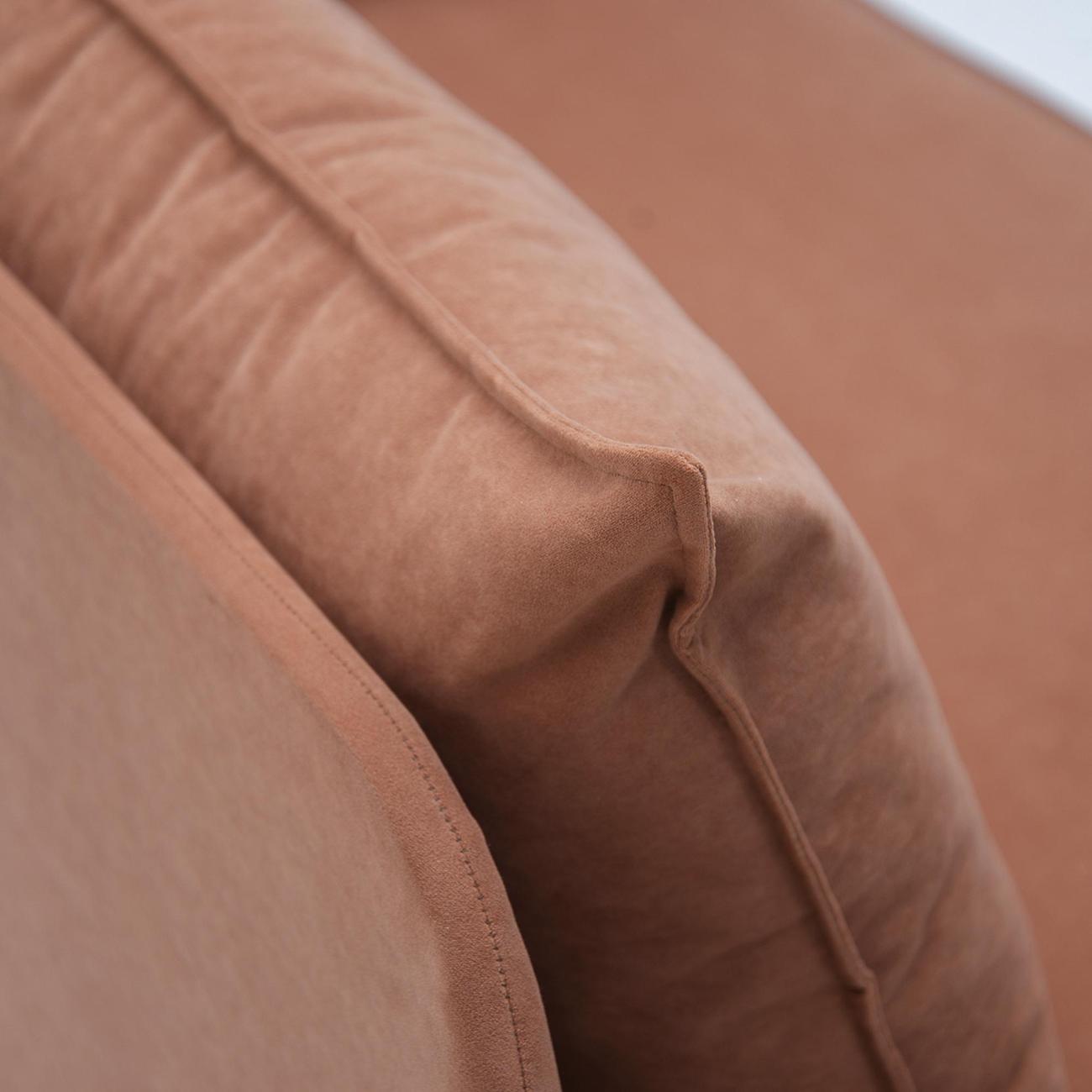 Кушетка Ладья Элфи 152х88х90 см, левый, велюр оранжевый