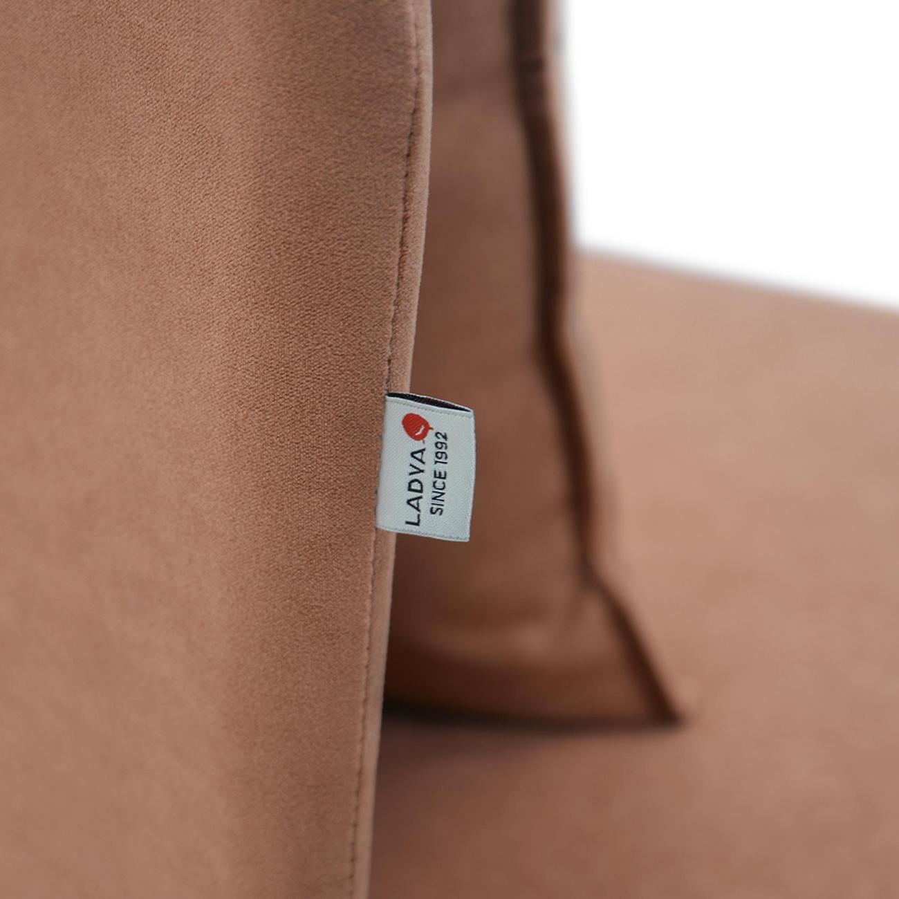 Кушетка Ладья Элфи 152х88х90 см, левый, велюр оранжевый