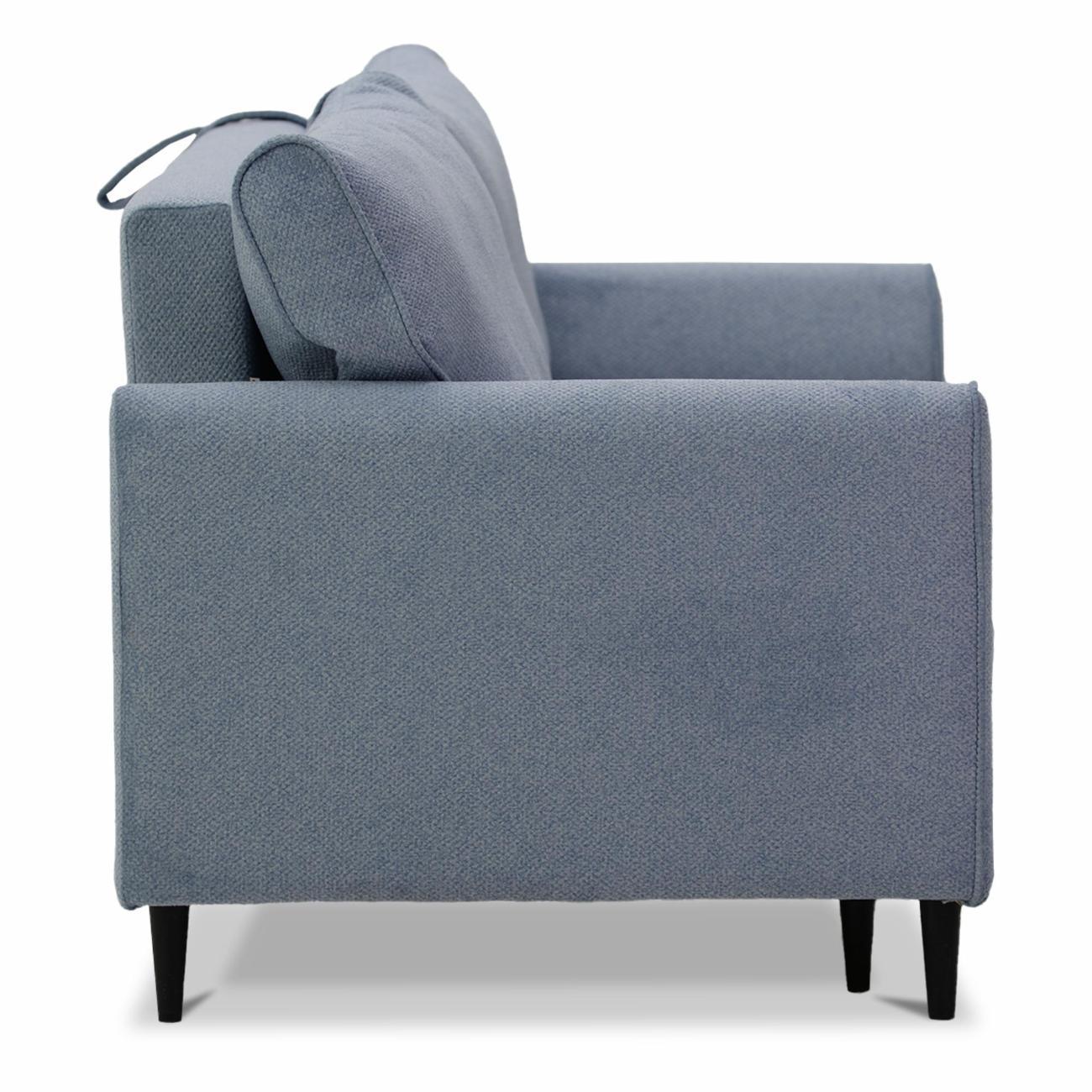 Диван Ладья Касита 120 велюр голубой